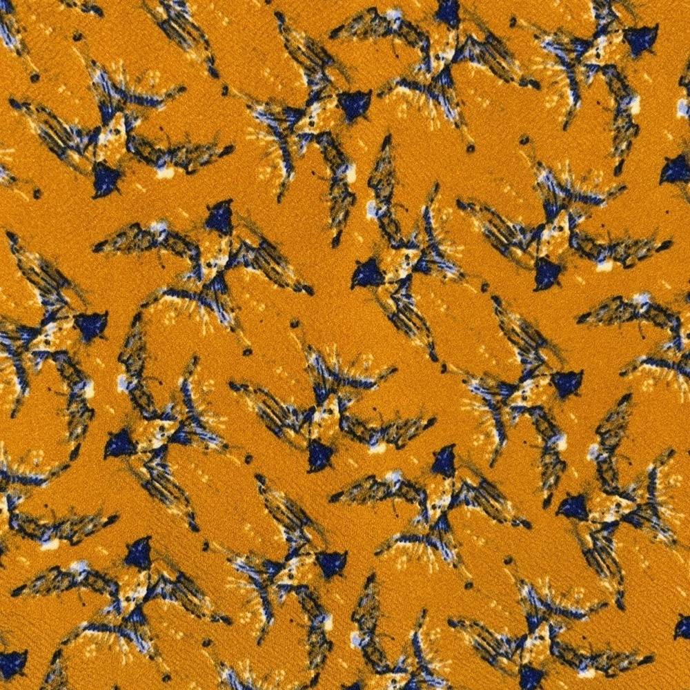 NWT Adorable LulaRoe Orange/Blue W/ Bird Patterned Skirt, Size Large - Picture 2 of 2